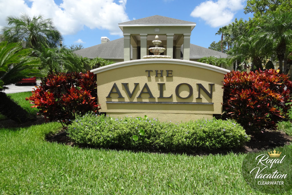 Front entrance to Avalon condo complex - Royal Vacation Clearwater