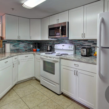 Prepare tasty snacks or beverages in the spacious kitchen