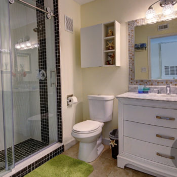 Second Bathroom - Spacious shower with glass enclosure