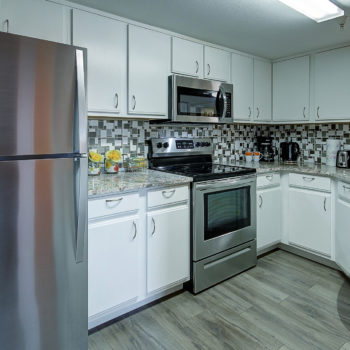 Prepare tasty snacks or beverages in the spacious kitchen