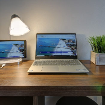 Laptop friendly work-space with unlimited WiFi & Lamp with USB Charging Port