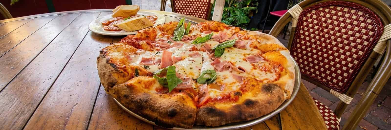 Pizza from Cristino’s Coal Oven Pizza in Clearwater