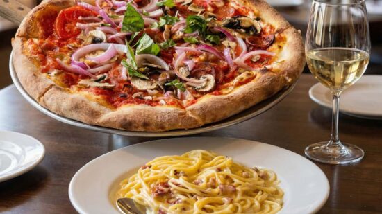 Pizza and pasta at Cristino’s Coal Oven Pizza in Clearwater